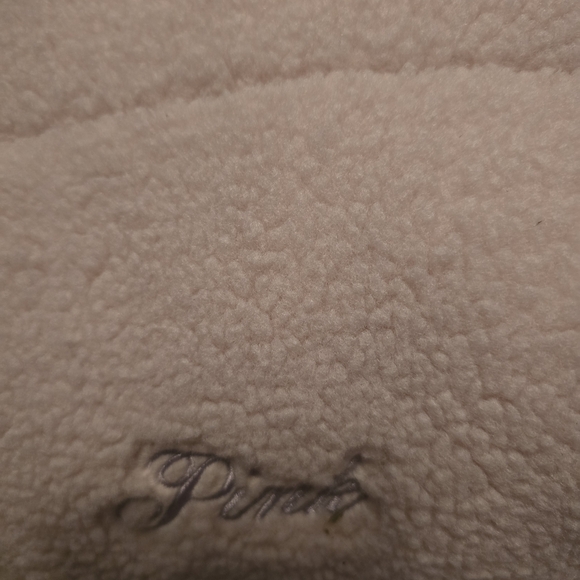 PINK Victoria's Secret Light Pink Sherpa Tote - Picture 2 of 4
